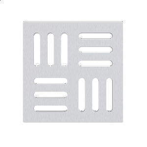 Mřížka pro nerezové vpusti 102×102&nbsp;mm nerez