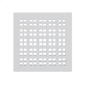 Mřížka pro nerezové vpusti 102×102&nbsp;mm nerez