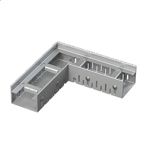 Drenážní žlab rohový 75&nbsp;mm nastavitelný, nerez