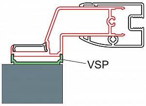 SanSwiss TOP-LINE, TOP-LINE S, ECO-LINE, FUN Profil k postrannímu upevnění dveří nebo boční stěny EPT.50.SM1