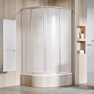 Čtvrtkruhový sprchový kout snížený Supernova SKCP4 Sabina - SKCP4-80 Sabina satin+pearl